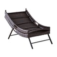 thumbnail image 2 of hometrends Belmont Wicker Folding Lounger, 2 of 7