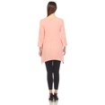 thumbnail image 3 of White Mark Women's Empire Waist V-Neck 3/4 Sleeve Tunic Top, 3 of 6