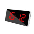 thumbnail image 2 of Pompotops Dual USB Output Mobile Phone Charging Snooze Mirror Clock Creative Multifunctional LED Alarm Clock Clearance, 2 of 2