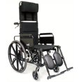 thumbnail image 2 of Karman KM5000F18 Aluminum Lightweight Reclining Wheelchair, Black, 24 Inches Rear Wheels and 18 Inches Seat Width, 2 of 4