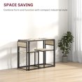 thumbnail image 4 of HOMCOM Industrial Dining Table Set for 2, Small Kitchen Table and Chairs, 4 of 10