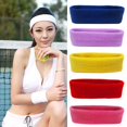 thumbnail image 2 of Headband Elastic Absorbent Fabric Sport Headband for Exercise, 2 of 10