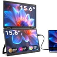 thumbnail image 1 of TUTT 15.6” Portable Monitor Dual Screen Extender, Plug and Play, VESA Mount, M4, 1 of 7