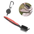 thumbnail image 1 of 8 Colors  Club Brush, Multifunctional  Club Cleaner, For  Shoes Enthusiasts For Golfers Red, 1 of 8