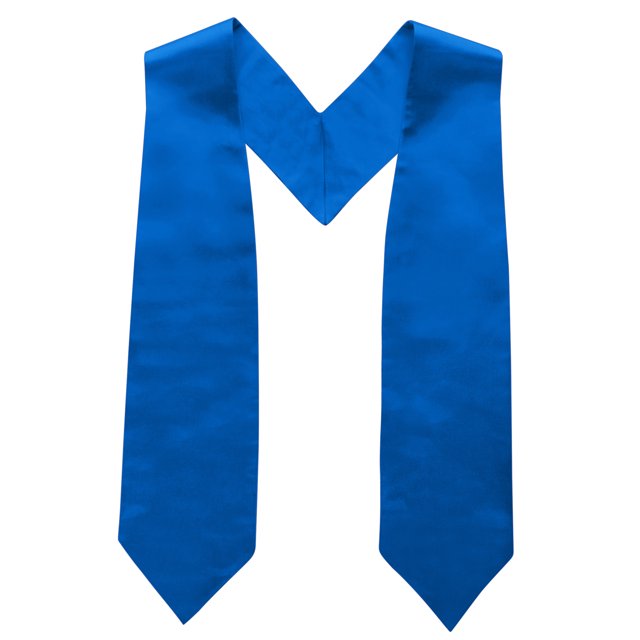 TOPTIE Unisex Adult Plain Graduation Stole 58" Long, Blue