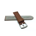 thumbnail image 4 of Extra Long (XL), 22mm Leather Watch Band Strap, Mat, Tone-on-Tone Stitching, Stainless Steel Buckle, 4 of 7