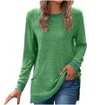 thumbnail image 1 of Pisexur Chandails en Molleton à Manches Longues pour Femmes Col Rond Décontracté T-Shirts Blouses Chandails en Molleton Tuniques avec Poche, 1 of 4