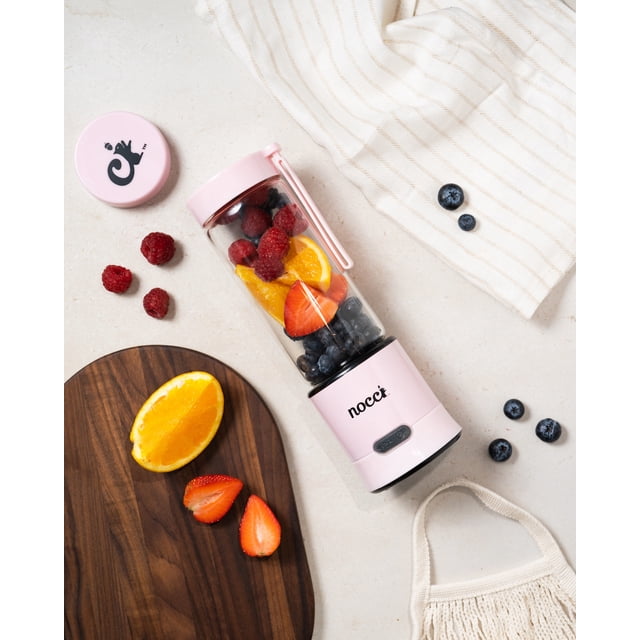 NOCCI Pink Portable Travel Blender, Nut Plant Milk Blender