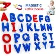 thumbnail image 3 of Magnetic Alphabet Letters Set, Educational Toy for Early Learning, Red & Blue Vowel-Consonant Coding, Fridge Board Stickers for Kids, 3 of 7