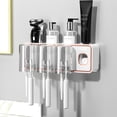 thumbnail image 4 of LSLJS Toothbrush Holders for Bathrooms, Toothbrush Holder Wall Mounted with Toothpaste Dispenser,With Toothbrush Cup,Tray Bathroom Toothbrush Toothpaste Dispenser, Toothbrush Holder, 4 of 5