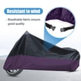 thumbnail image 3 of REGALWOVEN Motorcycle Cover Motorbike Cover Universal Scooter Waterproof Outdoor Protection 180T XL Black Purple, 3 of 7