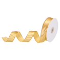 thumbnail image 1 of Unique Bargains 1 Inch 50 Yard Wide Satin Ribbon with Gold Edges Grosgrain Fabric Ribbon for Gift Wrapping, Champagne Gold, 1 of 7