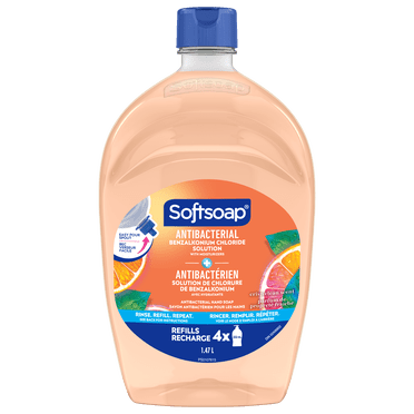 Softsoap Crisp Clean Antibacterial Liquid Hand Soap, 1.47 L Refill Bottle