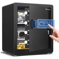 thumbnail image 1 of Home Safe Box, Large Digital Security Safe with Backlit Touchscreen Keypad, 4 Solid Locking Bolts & Dual Alarm System, Velvet Interior & Adjustable Shelf for Jewelry Money Documents, 1 of 9