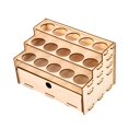 thumbnail image 2 of MesaSe Wooden Paint Organizer Convenient Sturdy Creative Pigments Holder Racks Painting Supply for Model Parts Ink Bottles DIY Tools, 2 of 6