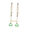 thumbnail image 3 of Lipstore Trapeze Bar Stable Sturdy Portable Swing Set for Indoor Outdoor Use Home Gym Green, 3 of 8
