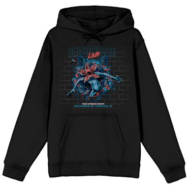 Stranger Things Demogorgon Live The Upside Down Chandail à Capuchon Noir