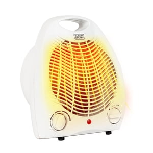 BLACK+DECKER Space Chauffage, bureau de bureau, Home Office & Bureau portable, chauffage personnel avec 3 Paramètres, Chauffage de bureau avec thermostat réglable, blanc