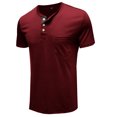 thumbnail image 5 of Matoen Homme T-Shirt Blouse Basique Uni Uni à Manches Courtes Musclé Robuste Haut, 5 of 5