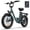 GREEN, variant on URLIFE 3.0 Fat Tire Ebike, 20" Electric Bicycles for Adult, 750W Peak Motor, 48V 13AH Remobavle Battery, 7-Speed Commuting Ebike, UL2849-Black