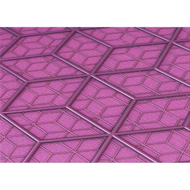 Ahgly Company Machine Washable Indoor Rectangle Transitional Medium Violet Red Pink Area Rugs, 4' x 6'