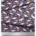 thumbnail image 3 of Soimoi Velvet Fabric Geometric & Dogs Patchwork Fabric Prints by Yard 58 Inch Wide, 3 of 3