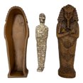 thumbnail image 1 of 1 Ensemble de Figurines de Momie en Résine Vive Décoration de Maison Hantée Modèles de Table de Sable, 1 of 9