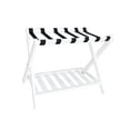 thumbnail image 2 of Xuanheng Folding Luggage Rack Suitcase Stand 68x45x55cm Multifunctional Storage Shelf White, 2 of 6