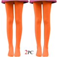 thumbnail image 1 of FAIWAD 2PC Girls Ballet Dance Tights Soft Opaque Footed Pantyhose Stretch High Waist Colorful Stockings, 1 of 8