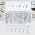 thumbnail image 3 of Kit d'Assortiment de Goupilles de Cotter, 150 Pcs Goupilles de Tracteur Goupilles de Cotter en Acier Haute Résistance Type R, 3 of 7