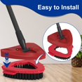 thumbnail image 3 of Tête de Brosse à Récurer pour Vadrouille Rotative Compatible avec Vileda O Cedar RinseClean 1 Tank System, Tête de Vadrouille à Récurer de Rechange pour Douche, Brosse de Nettoyage à Poils Durs, Accessoires de Nettoyage, 3 of 3