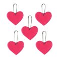 thumbnail image 1 of Dvkptbk The Reflector 5Pcs Reflective Pendant Outdoor Reflective Pendant Heart Shaped Reflective Suitable for Backpack Riding Walking Running Travel Equipment, 1 of 1