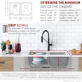 thumbnail image 4 of Stylish Dual Mount 31" Stainless Steel Double Bowl Kitchen Sink with Strainers S-401, 4 of 12