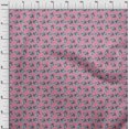 thumbnail image 3 of oneOone Polyester Lycra Fabric Leaves & Floral Block Print Fabric By Yard 56 Inch Wide, 3 of 4