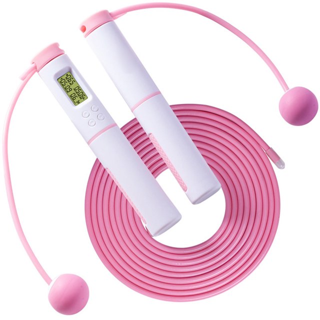 Bangcool Exercise Jump Rope Set: 2-in-1 Counting Digital Skipping Rope Speed Jumping Rope
