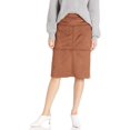 thumbnail image 1 of Chaps Jupe Droite Factice pour Femme Grande Taille, Suède Moka, 16W, 1 of 4