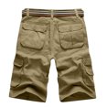 thumbnail image 4 of EOYWHK Shorts d'Entraînement pour Hommes Athleisure Shorts Cargo Coupe Décontractée Bermuda Demi-Longueur Extensible pour Course Randonnée avec Multi-Poches, S-4TG, 4 of 4