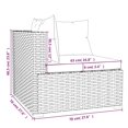 thumbnail image 5 of vidaXL 11 Piece Garden Lounge Set with Cushions Poly Rattan Black, 5 of 5