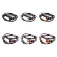 thumbnail image 1 of maskred Ethnic Beading Retro Style Band High Compatibility Easy To Install Wide Application Plastic Black silver, 1 of 6