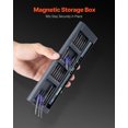 thumbnail image 2 of VEVOR Electric Precision Screwdriver Set, 48 Magnetic Bits, Mini Electric Screwdriver with Magnetic Storage Box, S2 Steel Bits, LED Light, Type-C Charging, for Phone, Laptop, and Electronics Repair, 2 of 9
