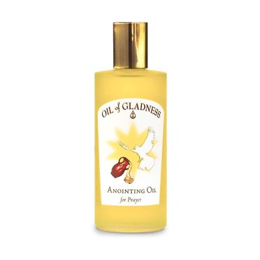 Oil of Gladness Huile d'Onction Muguet - Huile pour la Prière Quotidienne, les Cérémonies et les Bénédictions Bouteille Décorative de 3,5 oz