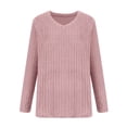 thumbnail image 3 of RXIRUCGD Mode Femmes Blouse à Manches Longues Confortable et Respirante à Col en V, Rose, Taille : 3TG, 3 of 8