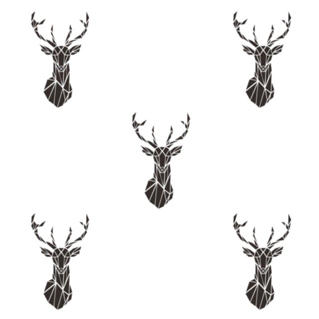 Wweixi Multifunctional 3D Mirror Deer Wall Sticker For Various Uses Personalized Home black XXL 5Set