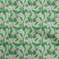thumbnail image 1 of oneOone Cotton Flex Light Green Fabric Tropical Leaf Craft Projects Decor Fabric Printed By The Yard 40 Inch Wide, 1 of 5