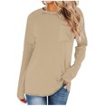 thumbnail image 1 of Yuyuzo Long Sleeve Shirts for Women Crew Neck Casual Basic Tees Soft Loose Solid Color Fall Tops, 1 of 5