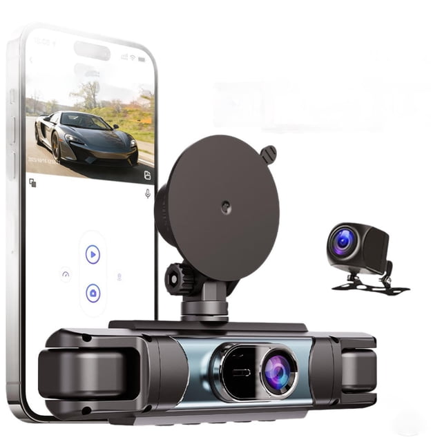 4 Channel Dash Cam with 360 View, 4K Front 1080P Rear Camera, Night ...