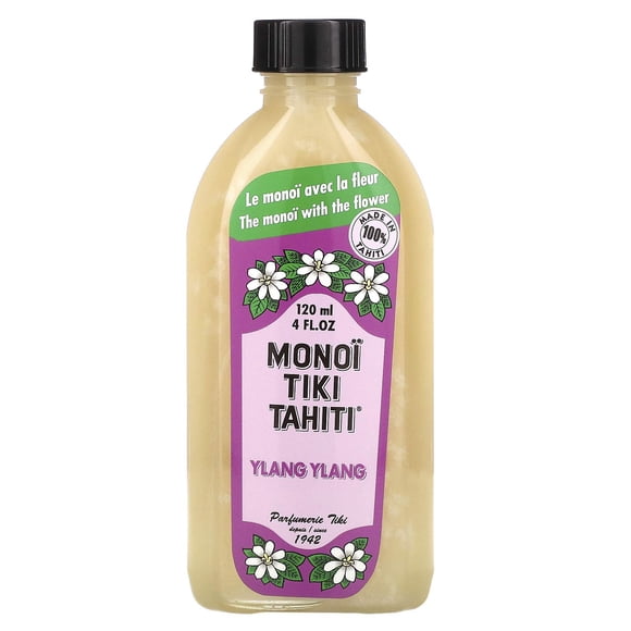 Monoi Tiare Tahiti Huile de Noix de Coco Parfumée à l'Ylang-ylang - 4 fl oz