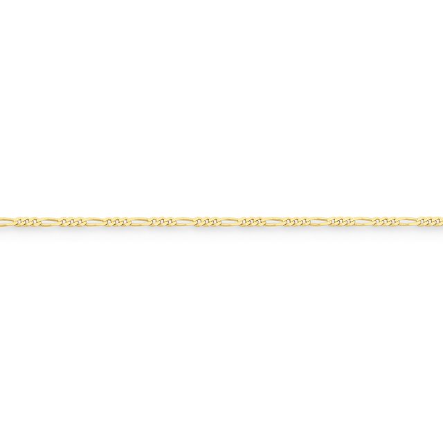 10K Yellow Gold 1.75mm Polished Figaro Chain