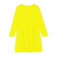 thumbnail image 4 of MeetoTime Robe de Performance pour Filles à Manches Longues, Couleur Unie, Col Rond, Extensible, Robe de Récital Scolaire, 4-14 Ans, Vêtements pour Enfants, 4 of 5