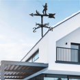 thumbnail image 1 of kurtrusly Practical Weather Vane Farm Garden Stake Yard Direction Indicator Stainless Decor 55cm Tall Ornament Angler, 1 of 9